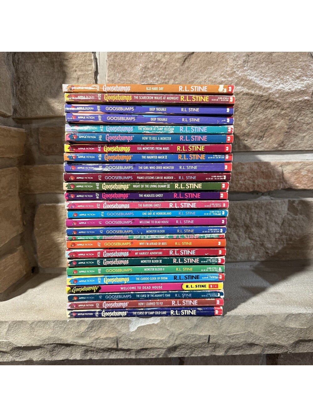 Vintage Goosebumps Books Bulk Lot (26 Books) - Original 1990s R.L. Stine Series